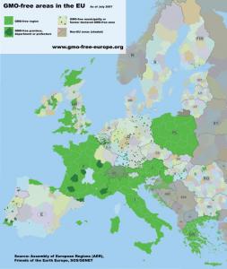mapa europeo cultivos transgenicos
